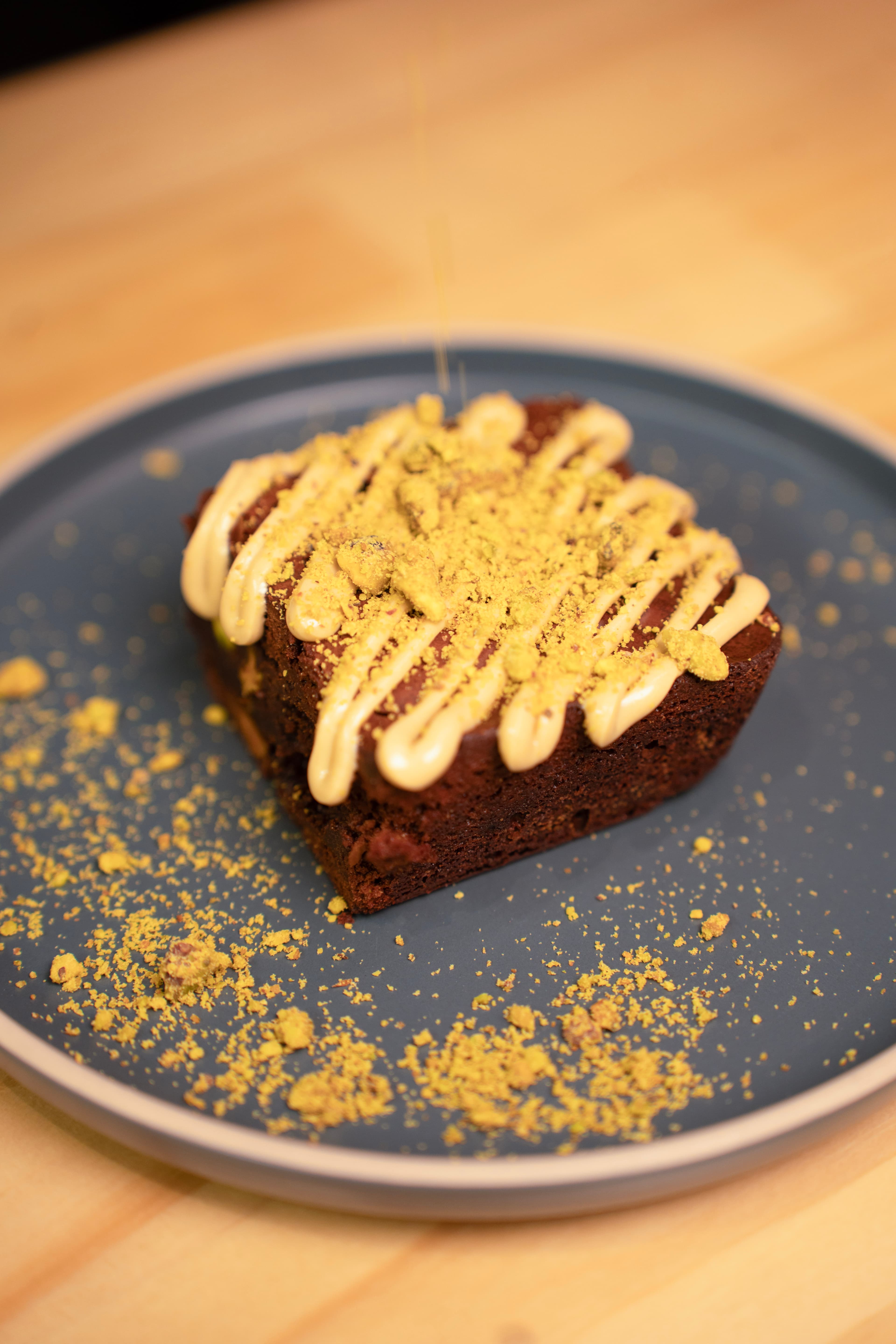 Brownie de pistacho